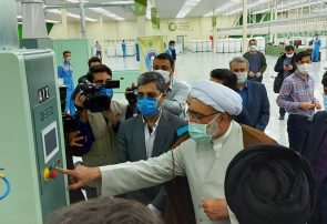 با حضور تولیت آستان قدس خط تولید نخ ظریف در نیشابور راه اندازی شد با حضور تولیت آستان قدس خط تولید نخ ظریف در نیشابور راه اندازی شد