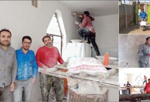 معلمان روستای عنبرکه درس ایثار می دهند