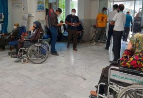 بستری بیماران کرونایی نیشابور در راهرو بیمارستان بستری بیماران کرونایی نیشابور در راهرو بیمارستان