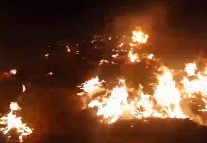 سهل انگاری آتش به جان منطقه حفاظت شده حیدری انداخت سهل انگاری آتش به جان منطقه حفاظت شده حیدری انداخت