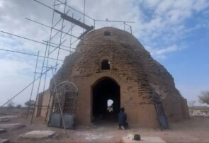 آغاز عملیات مرمت گنبد تاریخی شهمیر آغاز عملیات مرمت گنبد تاریخی شهمیر