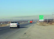 هوای نیشابور قرمز شد مدارس تعطیل نشد